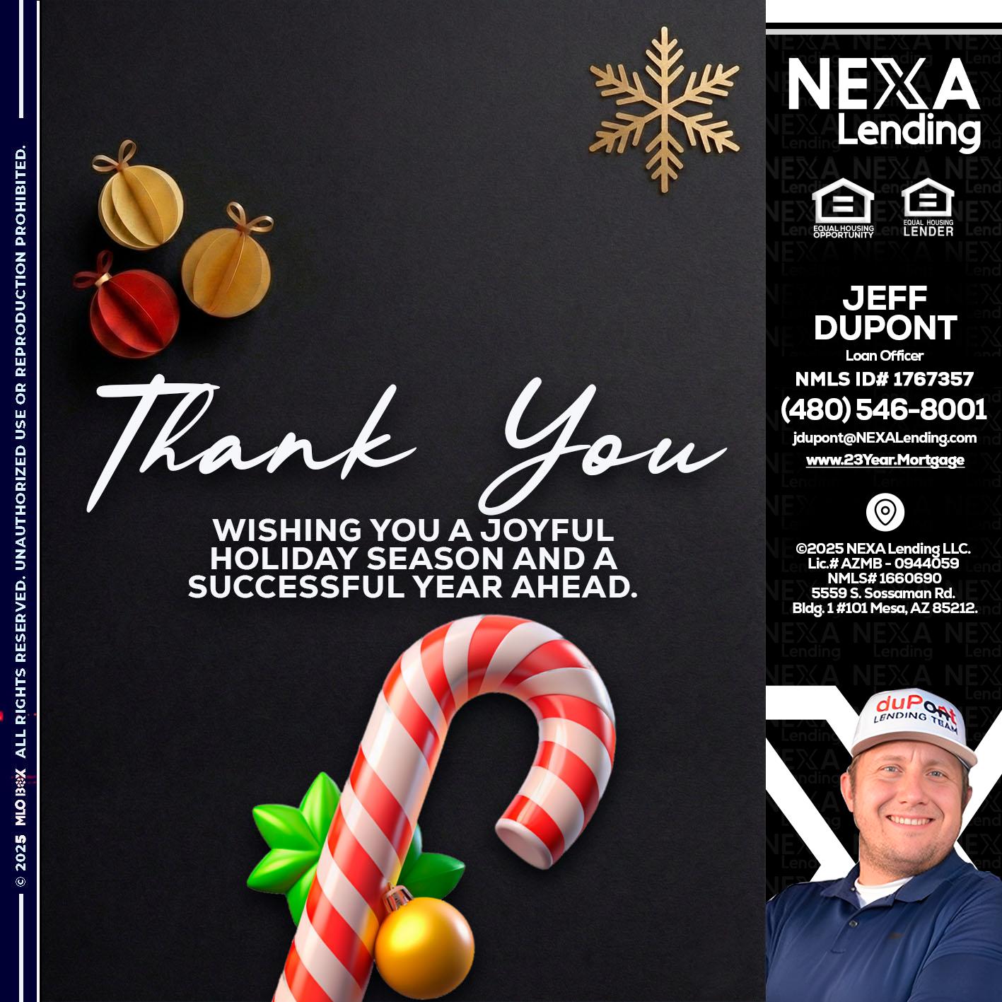 THANK YOU - Jeff duPont -duPont Lending Team