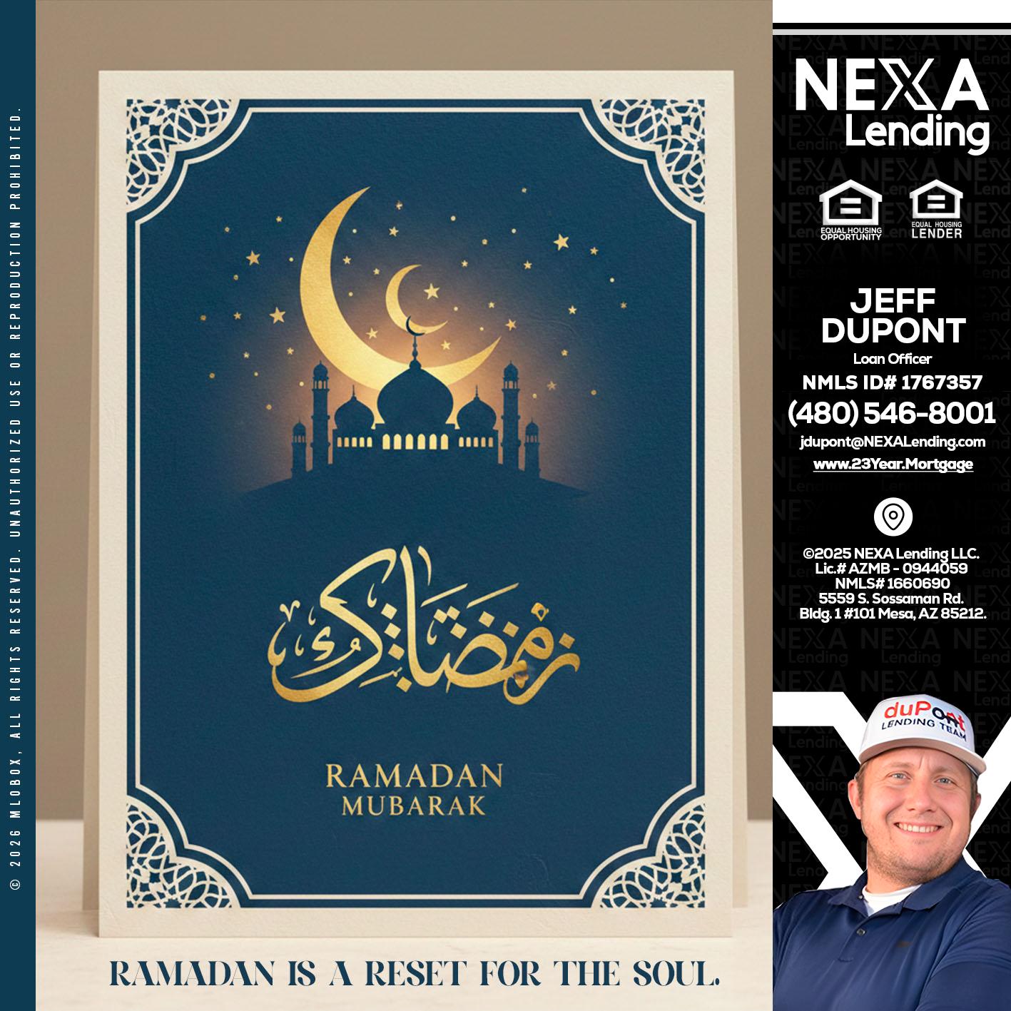 HAPPY RAMADAN - Jeff duPont -duPont Lending Team