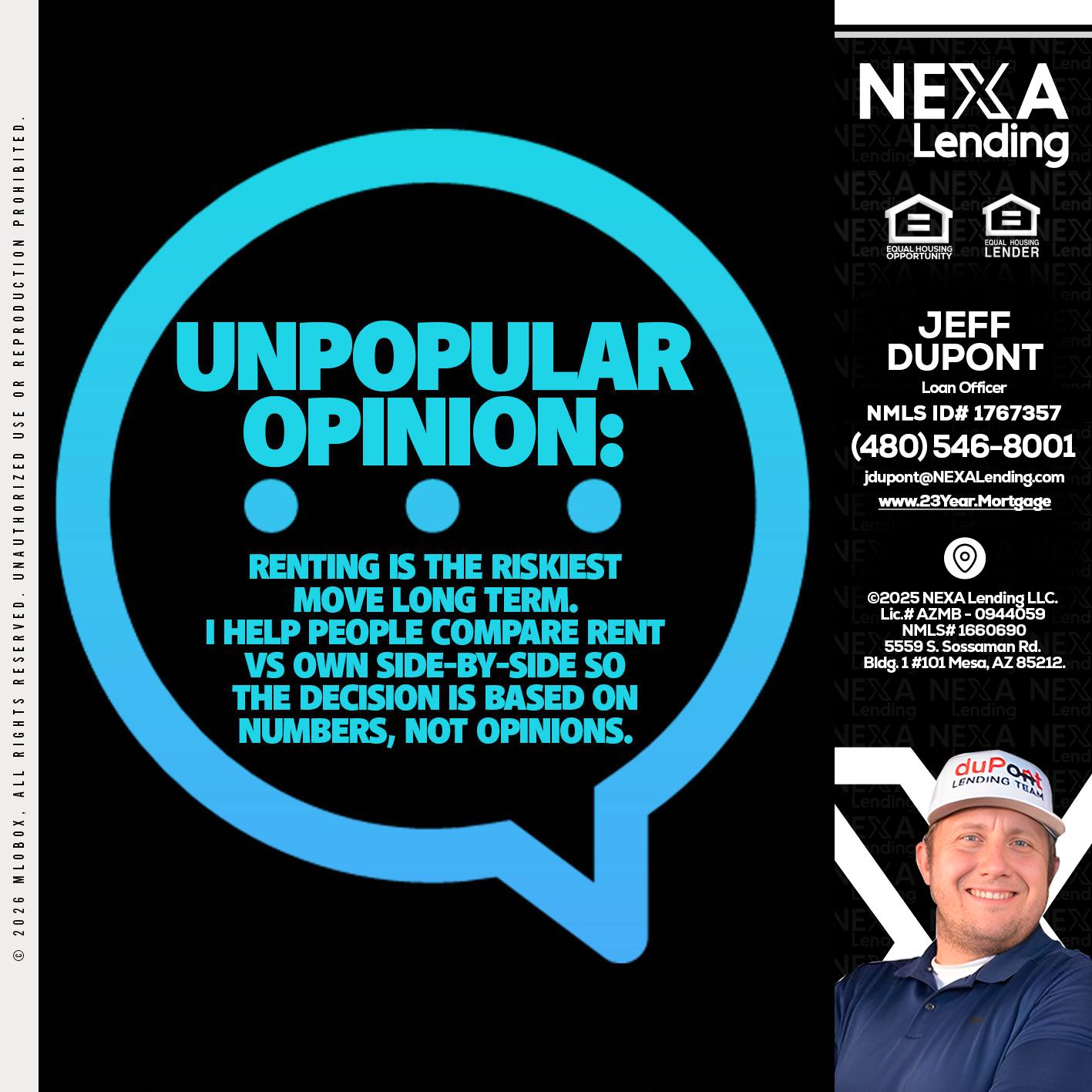 unpopular opinion - Jeff duPont -duPont Lending Team