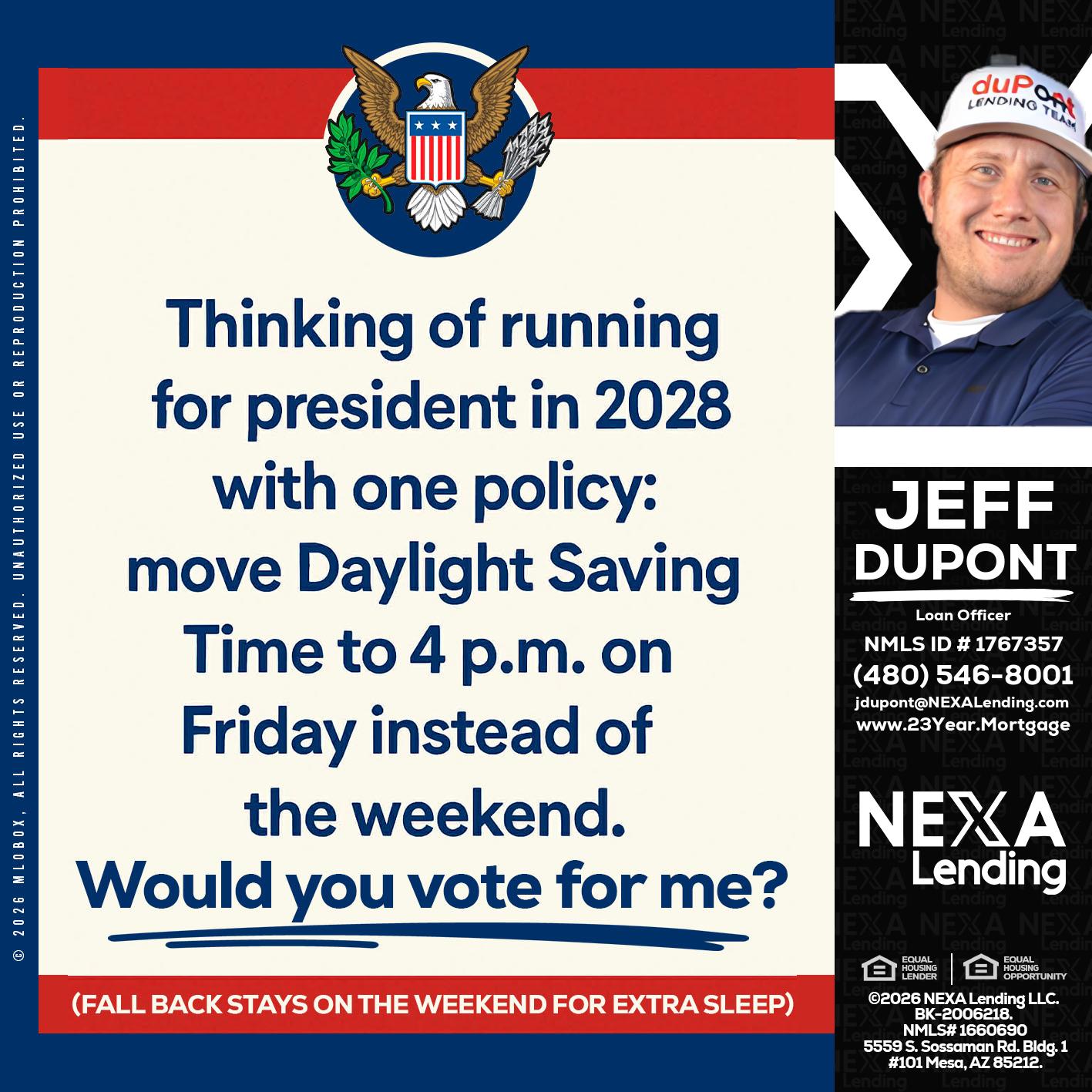 THINKING OF RUNING - Jeff duPont -duPont Lending Team