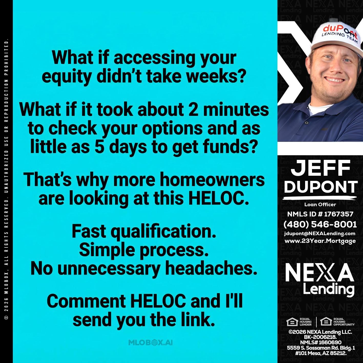 what if - Jeff duPont -duPont Lending Team
