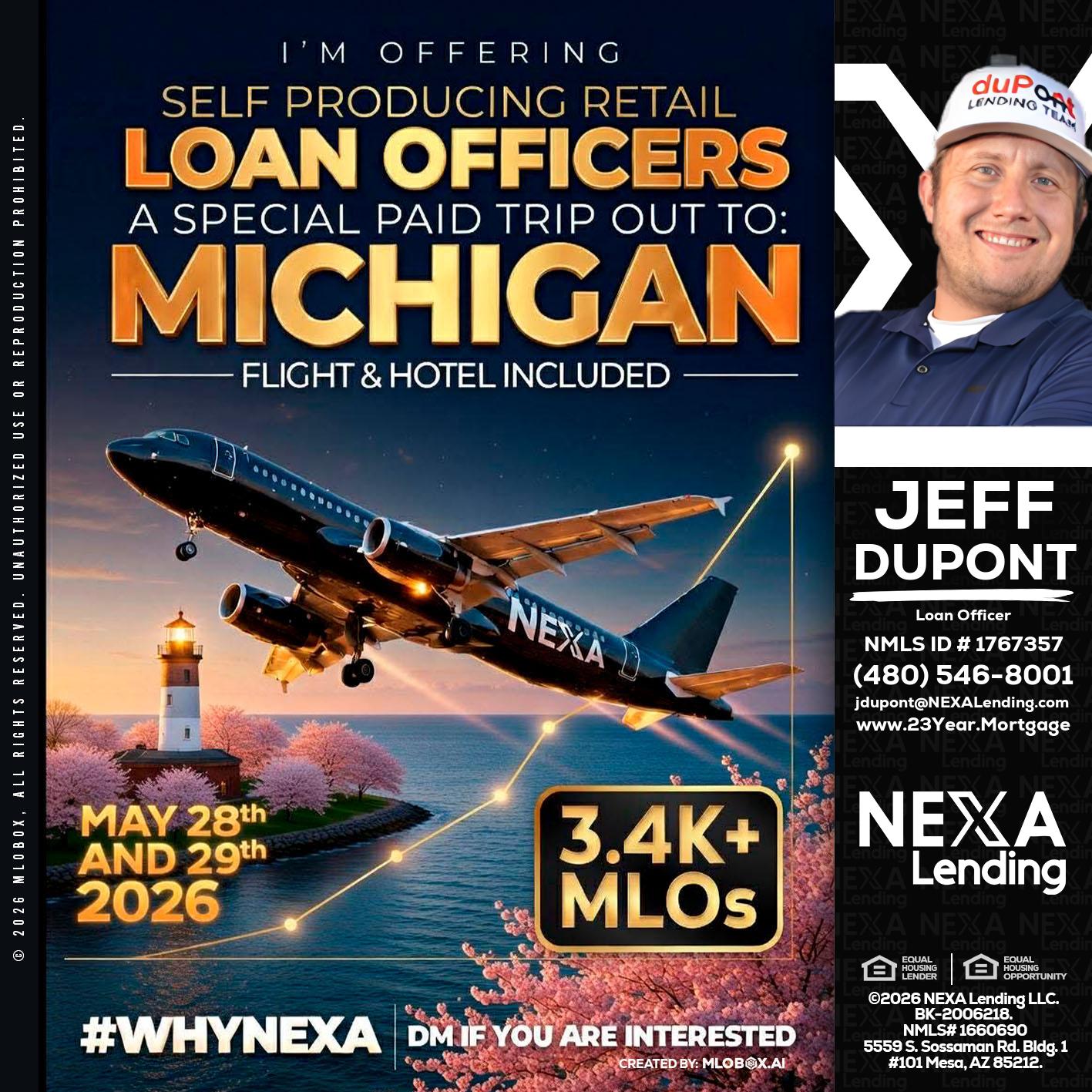 MICHIGAN TRIP - Jeff duPont -duPont Lending Team