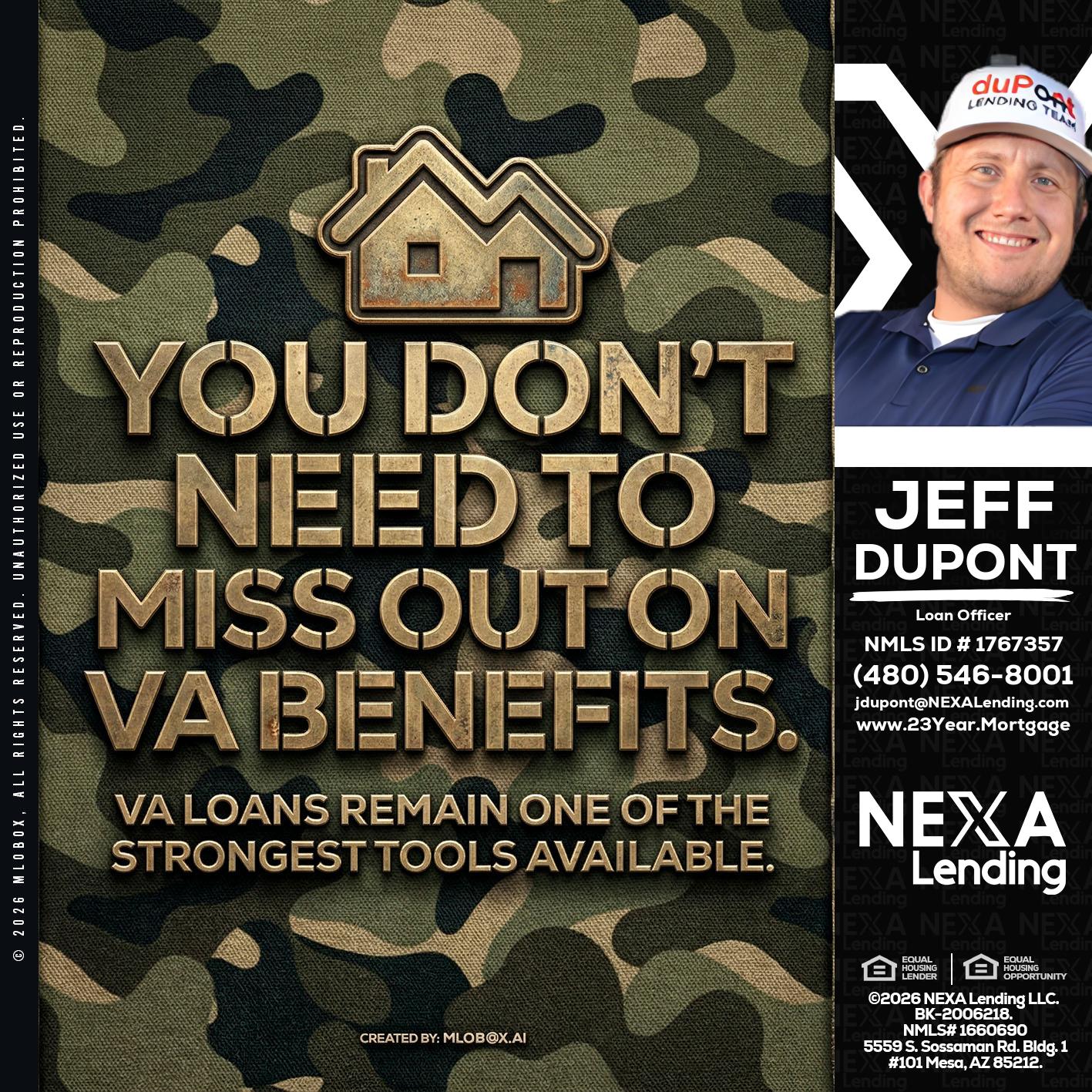 you don't need - Jeff duPont -duPont Lending Team