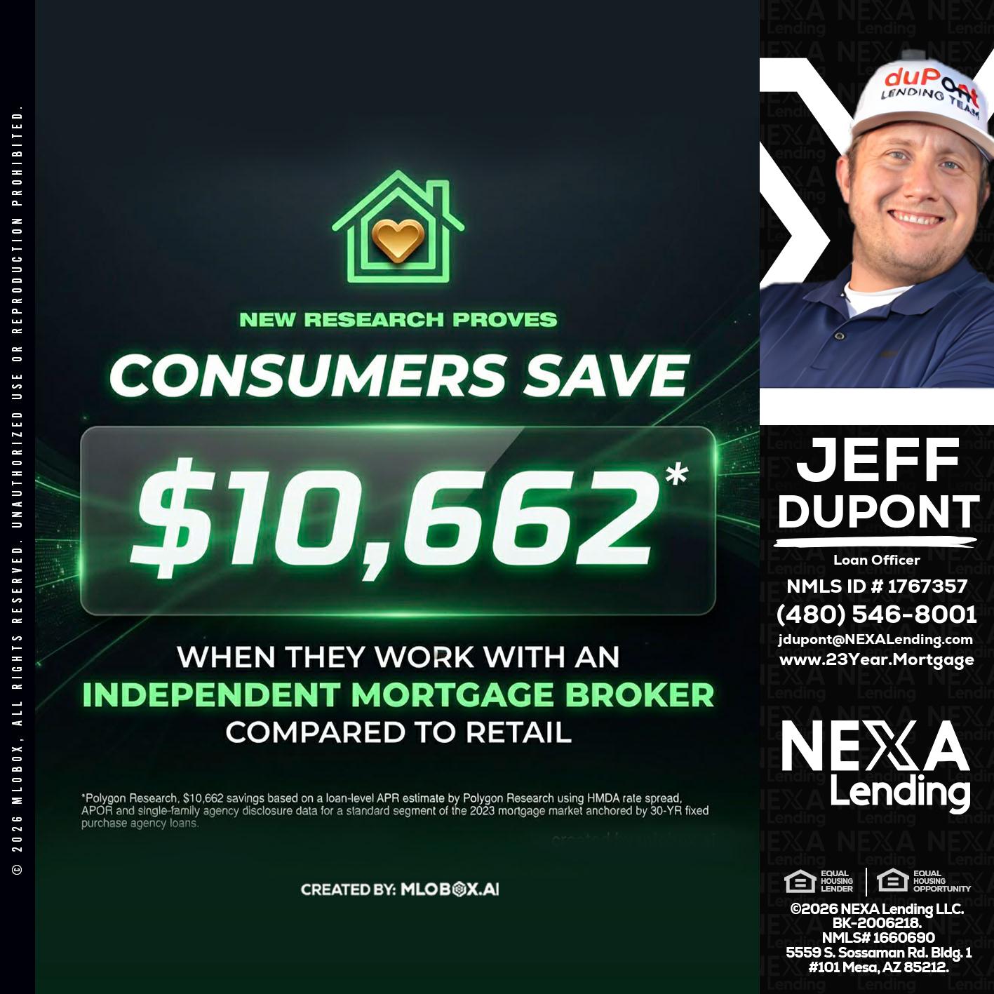 10,662 - Jeff duPont -duPont Lending Team